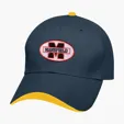 Wave Sandwich Cap, 6-Panel Brushed Cotton Twill — view 5