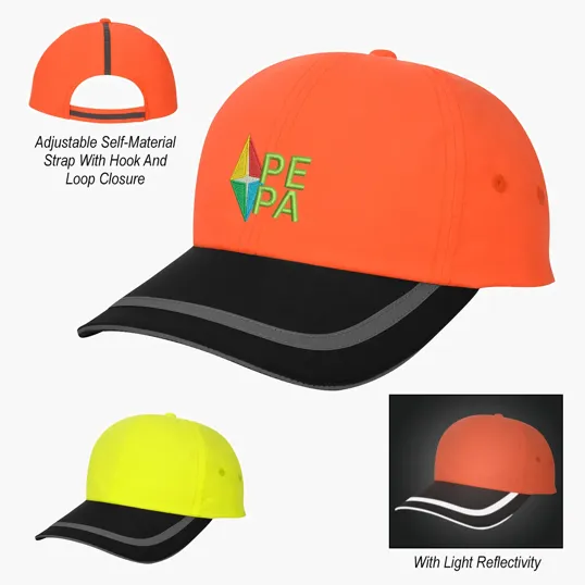 Enhanced Visibility Reflective Cap — view 2