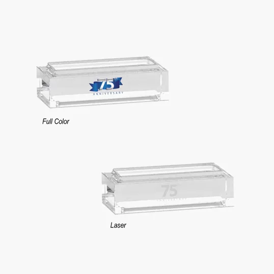 Stackable Clear Acrylic Bar Award — view 2