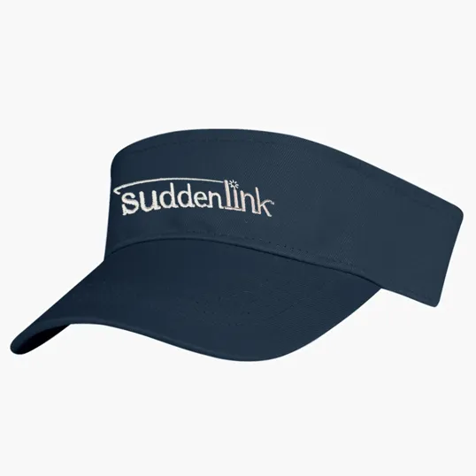 Cotton Twill Visor with Pre-Curved Brim — view 4
