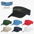 Cotton Twill Visor with Pre-Curved Brim