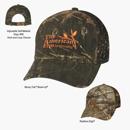 Mossy Oak® Hunter's Retreat Mesh Back Camouflage Cap