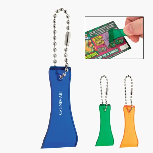 Lottery Scratcher with Bead Chain