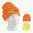 Knit Cuff Beanie With Reflective Stripes — view 3