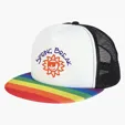 Rainbow Trucker Cap with Mesh Back