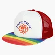 Rainbow Trucker Cap with Mesh Back — view 3