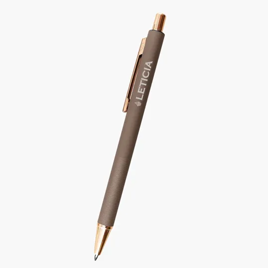 Harlow Recycled Aluminum Pen with Rose Gold Accents