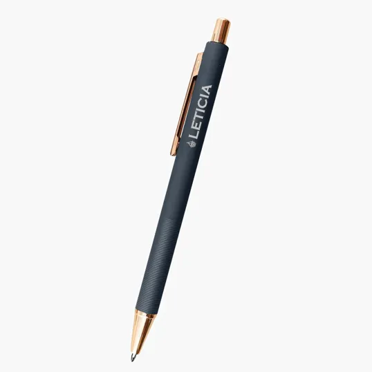 Harlow Recycled Aluminum Pen with Rose Gold Accents — view 5