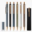 Harlow Recycled Aluminum Pen with Rose Gold Accents — view 7