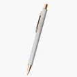 Harlow Recycled Aluminum Pen with Rose Gold Accents — view 6
