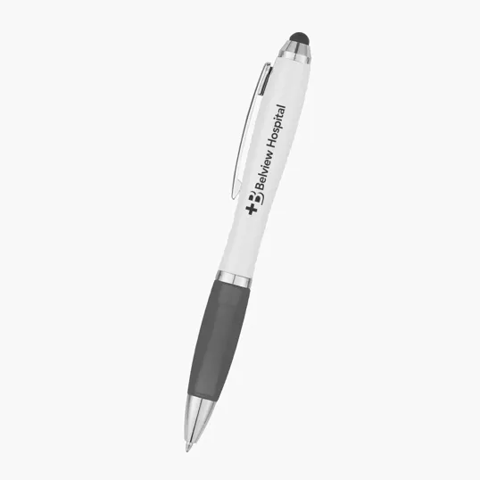 Antibacterial Stylus Pen with Rubber Grip — view 2