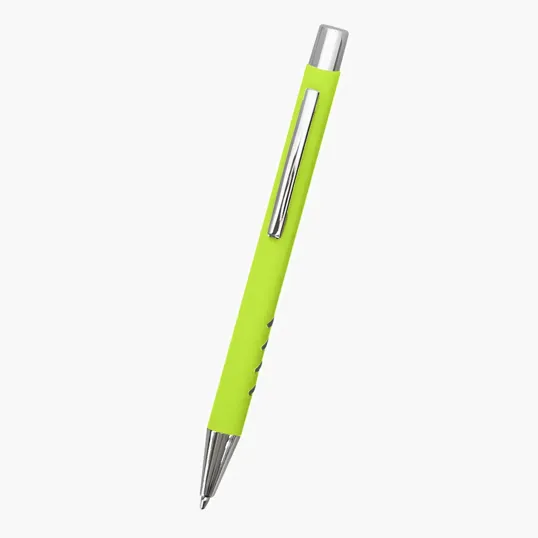 Brea Rubberized Aluminum Plunger Pen — view 6