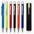 Brea Rubberized Aluminum Plunger Pen — view 4