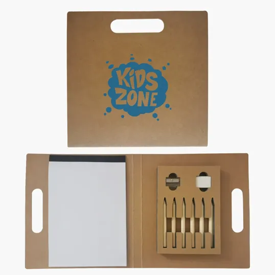 Craft Set with Colored Pencils and Unlined Pages