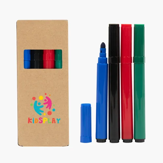 4 Piece Washable Marker Set, Fine Tip