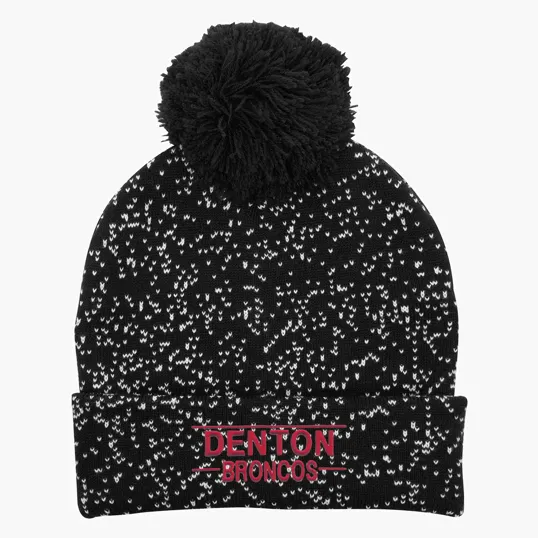 Speckled Pom Beanie With Cuff — view 2