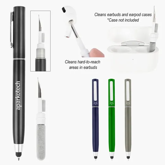Stylus Pen with Earbud Cleaning Kit