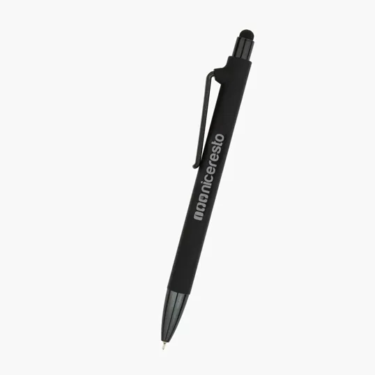 Sonnie Rubberized Ballpoint Pen with Stylus — view 2