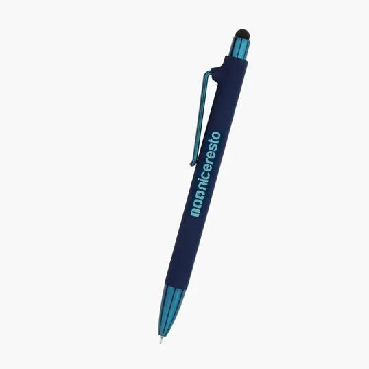Sonnie Rubberized Ballpoint Pen with Stylus — view 5