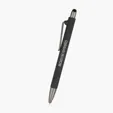 Sonnie Rubberized Ballpoint Pen with Stylus — view 3