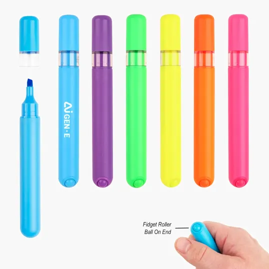 Fidget Highlighter with Chisel Tip