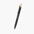 Recycled Aluminum Pen with Bamboo Plunger