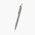 Recycled Aluminum Pen with Bamboo Plunger — view 2