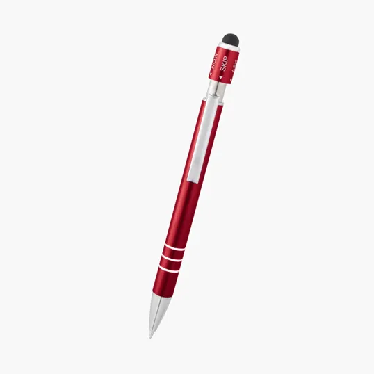 Recycled Aluminum Spin Game Top Pen With Stylus — view 10