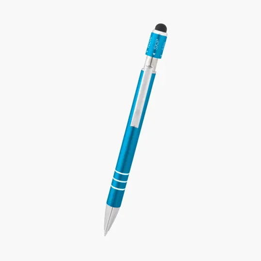 Recycled Aluminum Spin Game Top Pen With Stylus — view 11