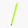 Zinnia Rubberized Pen With Stylus — view 3