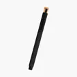 Ronan Recycled Aluminum Gel Pen with Bamboo Accent — view 9