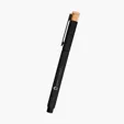 Ronan Recycled Aluminum Gel Pen with Bamboo Accent