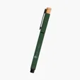 Ronan Recycled Aluminum Gel Pen with Bamboo Accent — view 3
