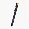 Ronan Recycled Aluminum Gel Pen with Bamboo Accent — view 4