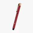 Ronan Recycled Aluminum Gel Pen with Bamboo Accent — view 5
