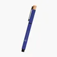 Ronan Recycled Aluminum Gel Pen with Bamboo Accent — view 6