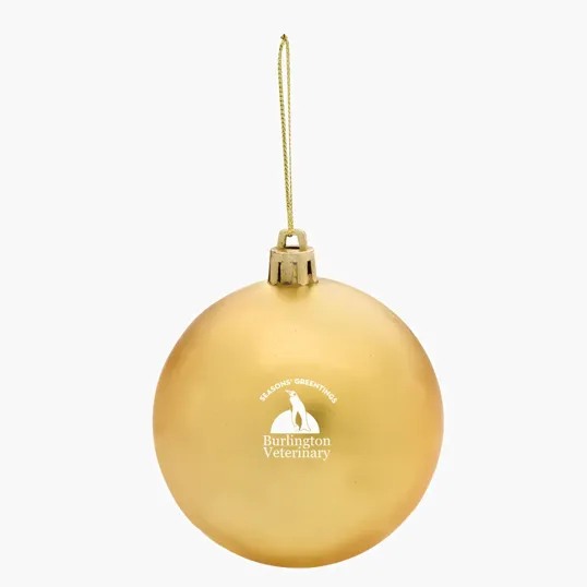 Round Polypropylene Ornament with Hanging String — view 2