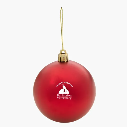 Round Polypropylene Ornament with Hanging String — view 4