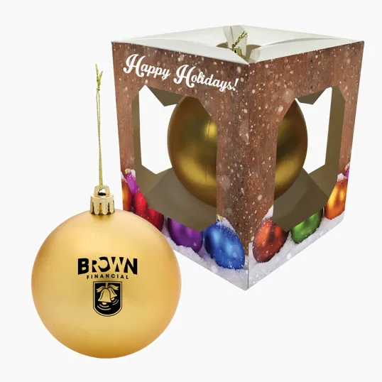Round Ornament With Custom Window Box