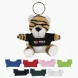 Mini Tiger Plush Key Chain with Shirt
