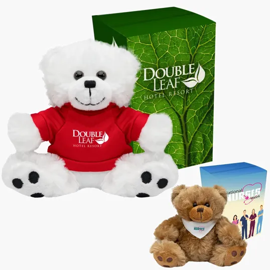 6" Big Paw Bear with Custom Box