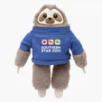 6" Sammy Sloth Plush Stuffed Animal with Custom Shirt — view 2