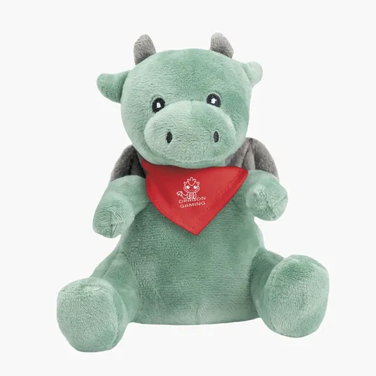 6" Jagger Dragon Plush Toy with Customizable Bandana — view 3