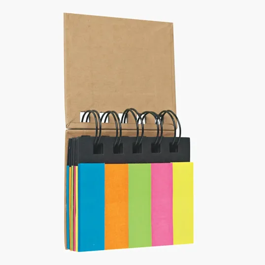 Spiral Book With Sticky Notes And Flags — view 3