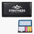 Leather Look Sticky Notes Case with Calendar