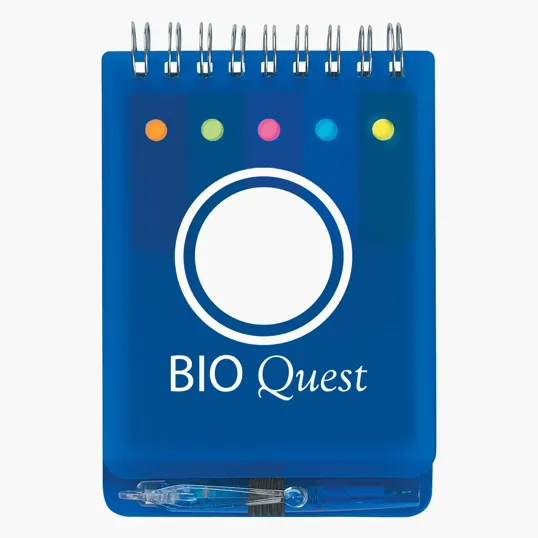 Spiral Jotter with Sticky Notes, Flags & Pen — view 2