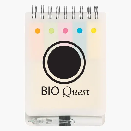 Spiral Jotter with Sticky Notes, Flags & Pen — view 3