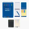 Spiral Jotter with Sticky Notes, Flags & Pen — view 4