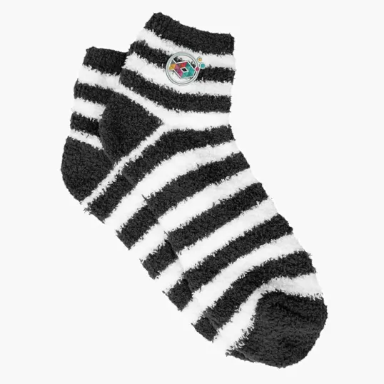 Fuzzy Stripe Socks — view 2