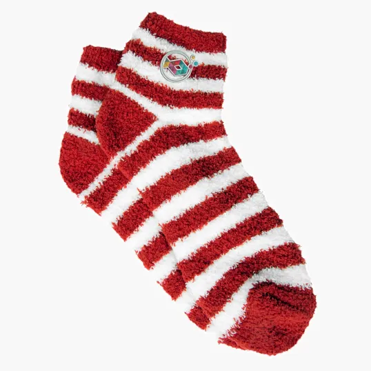 Fuzzy Stripe Socks — view 5